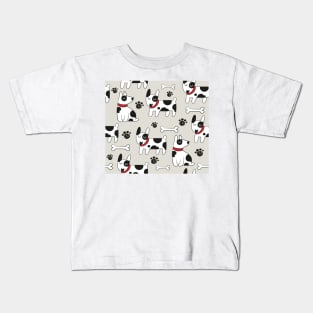 Dogs pattern face mask 2020 - dogs lovers masks - dogs footprint pattern mask Kids T-Shirt